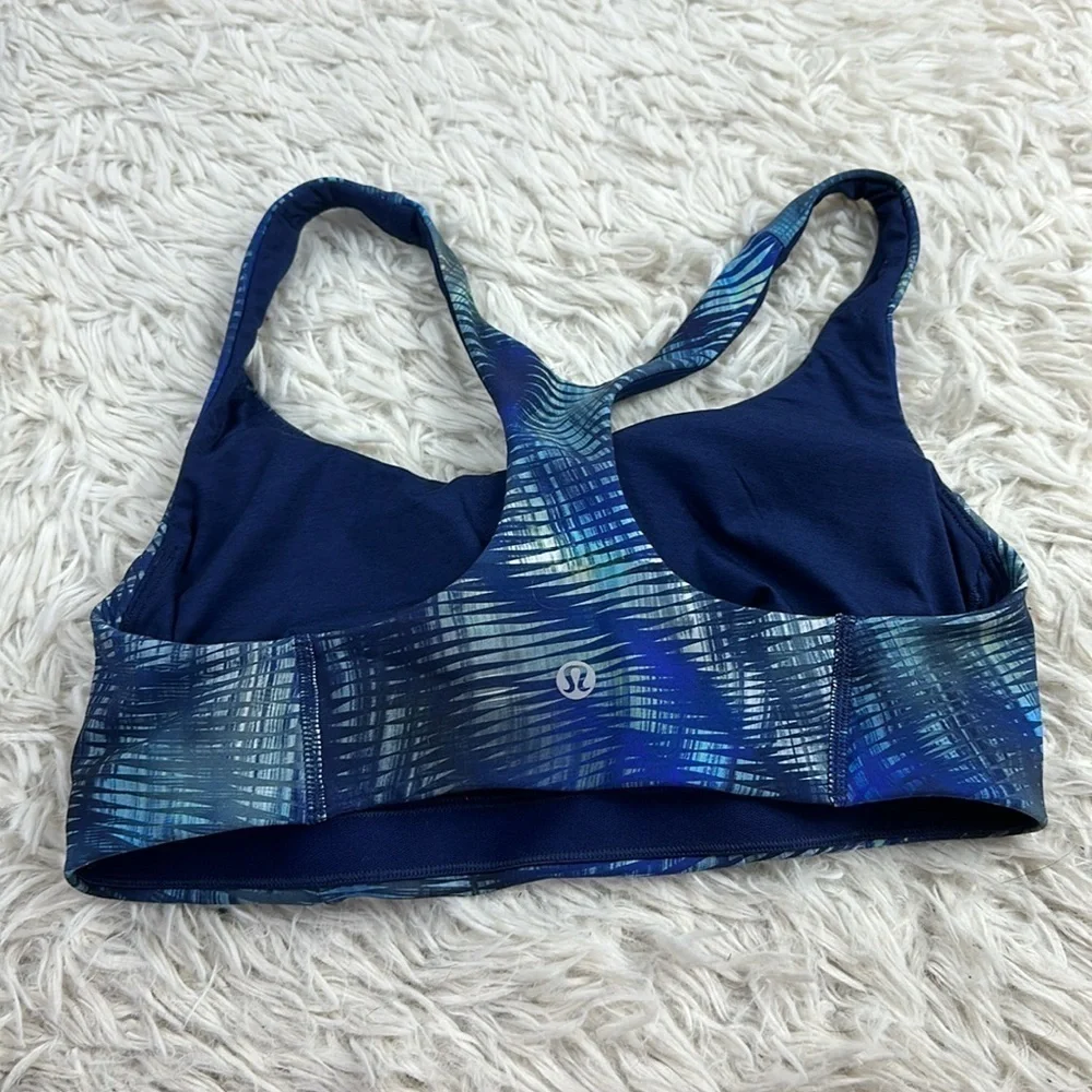 Lululemon Wunder Train Bra *Medium Support, C/D Cup Shapeshifter Flux Blue Multi